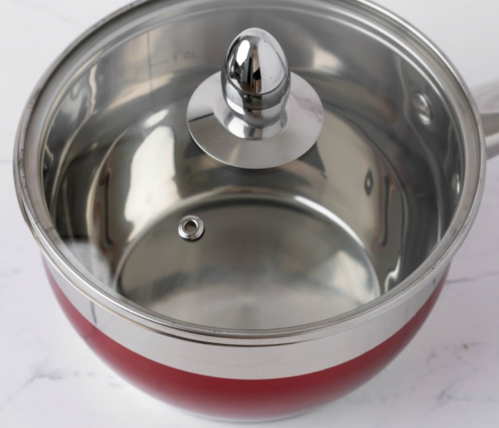 Set 8 piese, cratite inox termorezistente, 1.8l/2.5l/3.5l/5.9l, Bohmann, Rosu [6]
