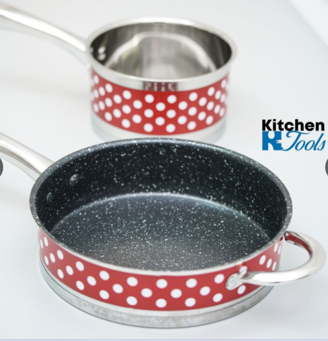 Set de oale din inox cu buline, Bohmann, 12 piese, 1,9L, 1.9 l ,2.6L, 2.9L, 3.6L, , 6.1L [9]