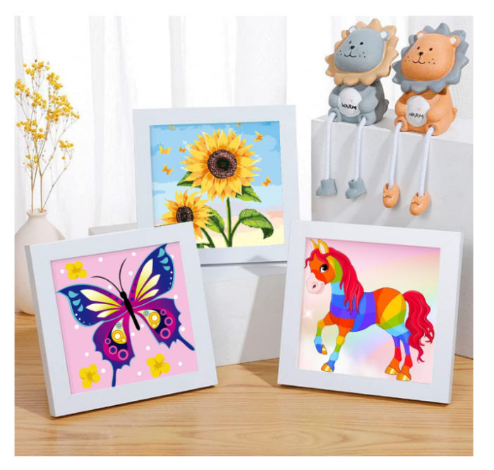 Set de pictură pe numere Aapxi – Pânză cu model preimprimat – tematică de cai [6]