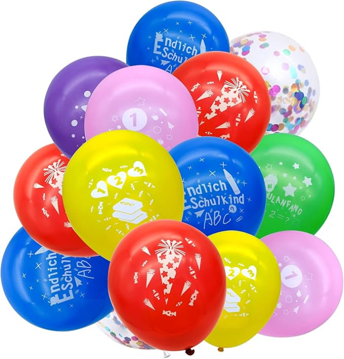 Set 35 baloane XINDY pentru prima zi de scoala, latex colorate, decoratiuni pentru baieti si fete [2]
