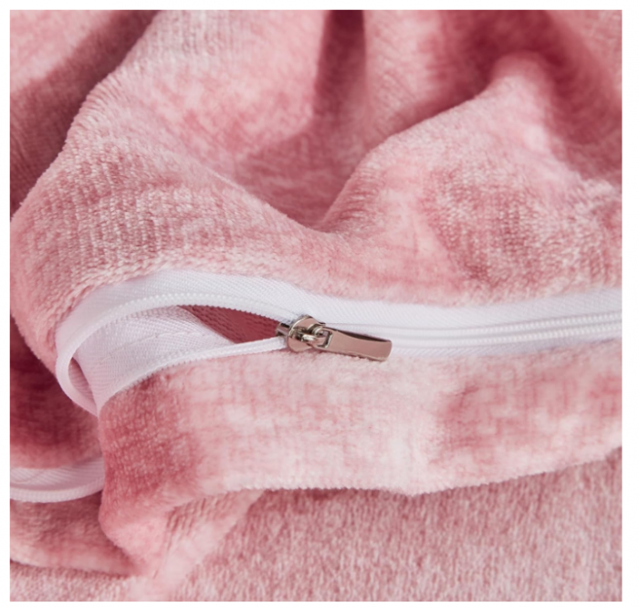 Set husa pilota, termică, 3 piese, 135x200 cm „Cashmere Touch” – microfibră plușată, pilotă + 2 fețe de pernă, extra cald, cu fermoar [5]