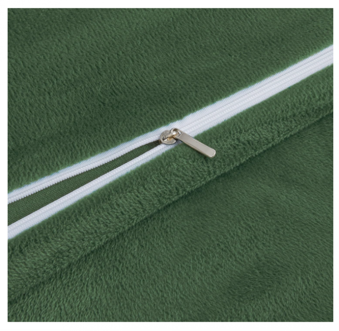 Set husa pilota iarnă „Winter Velvet Cashmere Thermal” 200×200 cm – fleece plușat, pilotă + 2 fețe pernă, extra călduros [4]