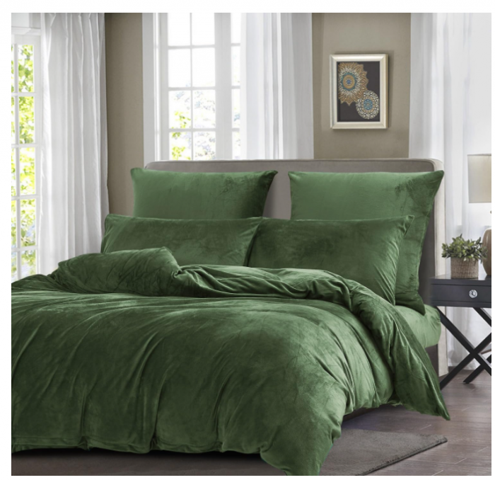 Set husa pilota iarnă „Winter Velvet Cashmere Thermal” 200×200 cm – fleece plușat, pilotă + 2 fețe pernă, extra călduros [2]