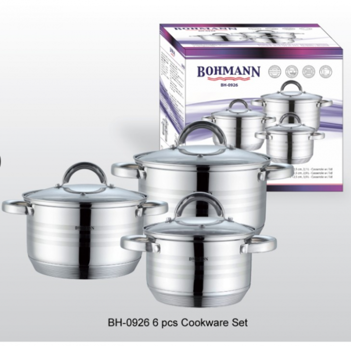 Set oale din inox, 2.1l, 2.9l, 3.9l, Bohmann BH 0926 [2]