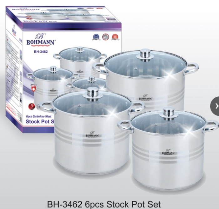 Set oale inox 6 piese, Bohmann, 9/11/13.5L [2]