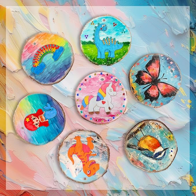 Set creativ pictura pe lemn, glow in the dark, kit artizanat copii 6-12 ani [2]