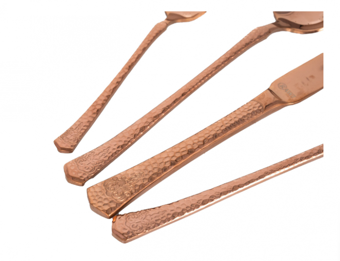 Set 24 tacamuri cu model, stainless stell, pentru 6 persoane, RAWI-24CF [4]