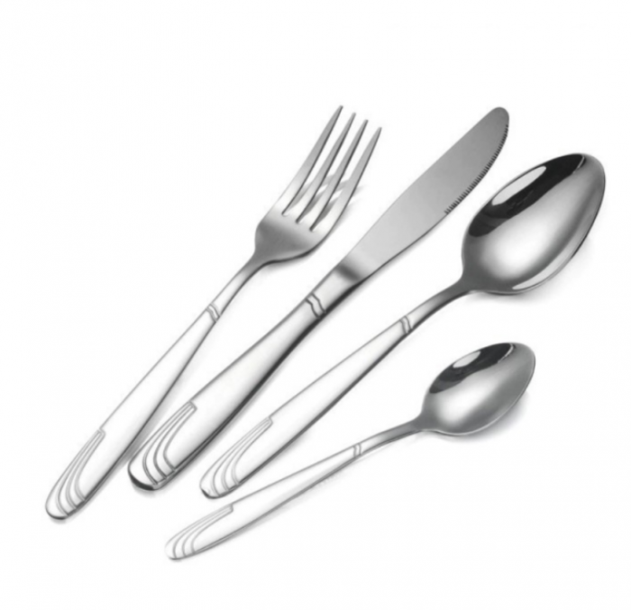 Set tacamuri 84 de piese, argintiu, 12 persoane, calitate superioara [3]