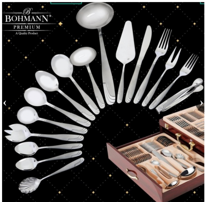 Set tacamuri 84 de piese, argintiu, 12 persoane, calitate superioara [5]
