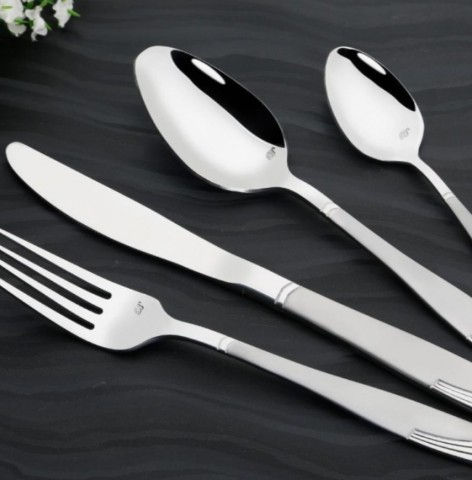 Set tacamuri 84 de piese, argintiu, 12 persoane, calitate superioara [4]