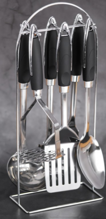 Set ustensile 7 piese Bohmann, suport inclus [6]