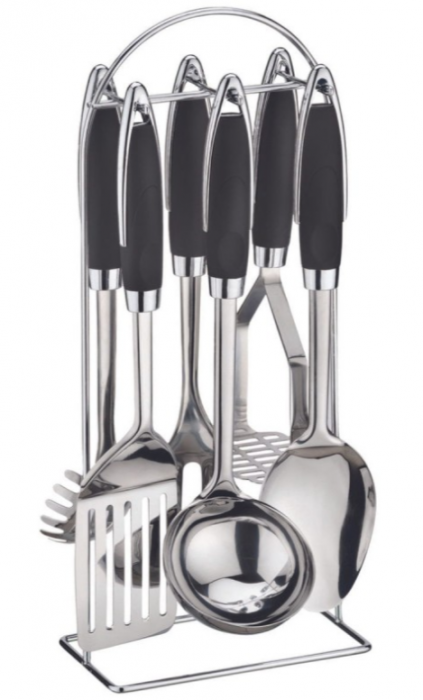 Set ustensile 7 piese Bohmann, suport inclus [7]