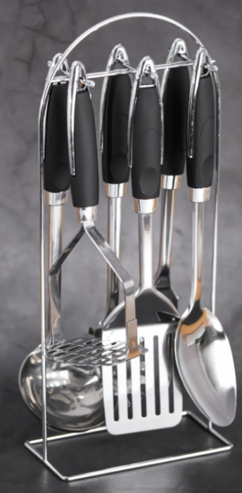 Set ustensile Bohmann BH 7760, 7 piese, suport inox [7]