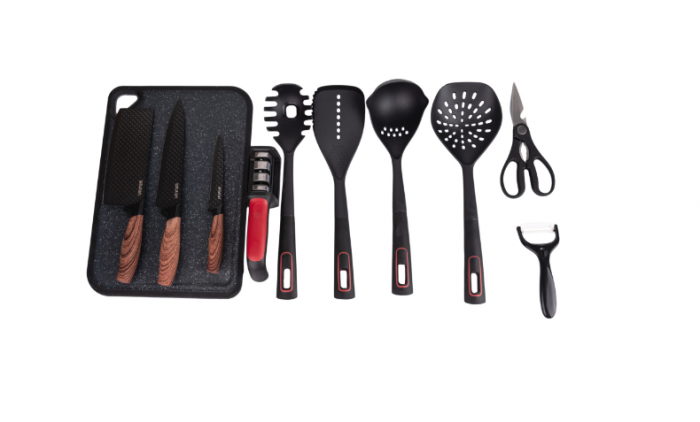 Set 10 ustensile pentru bucatarie cu stand RAWI-7878W [3]