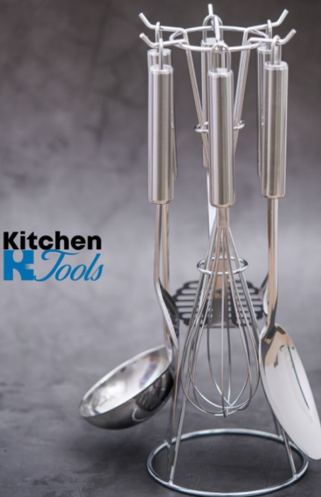Set ustensile de bucatarie din inox 7 piese Gri BH-7786 [3]