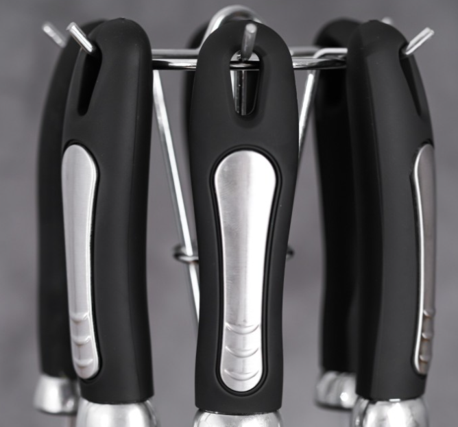 Set ustensile din inox cu manere din teflon, 7 piese, Bohmann [4]