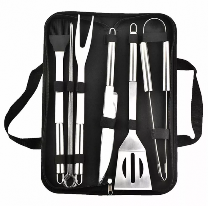 Set ustensile gratar din inox, 9 piese, Bohmann [3]