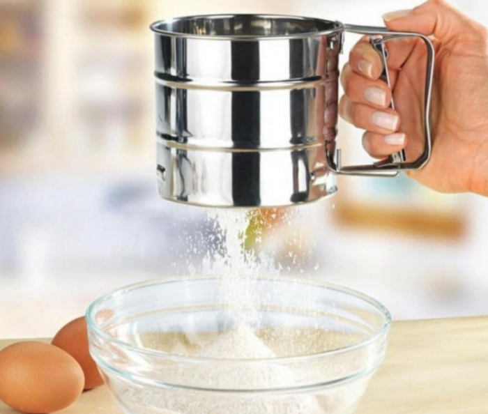 Sita pentru faina si zahar pudra Bohmann BH 7742, 600 ml, mecanica, Inox [4]
