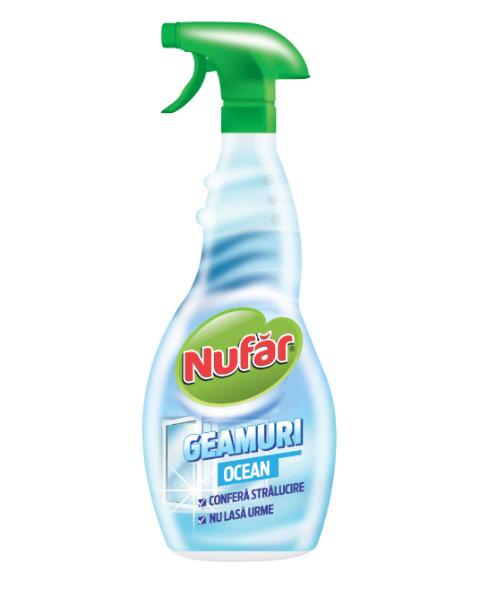 Solutie curatare geamuri Nufar Ocean, 500 ml