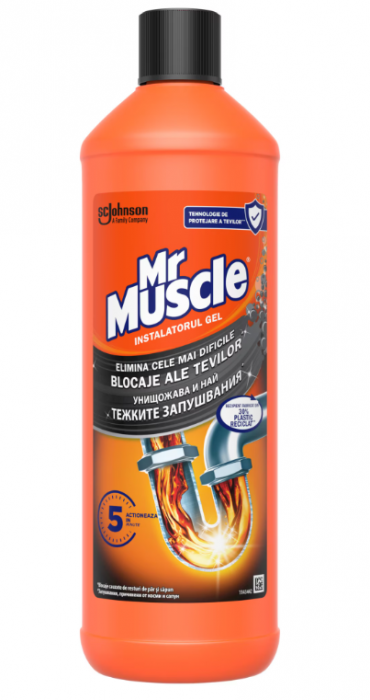 Gel pentru desfundarea tevilor Mr Muscle, 1000ml