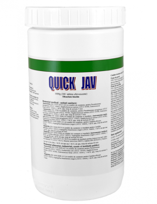 Tablete efervescente, clorigene Quick Jav clorigene - 1kg - 30414