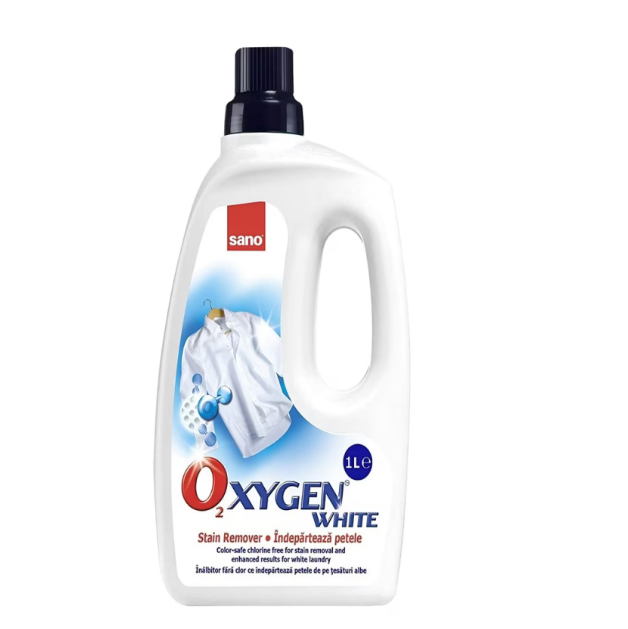 Solutie pentru indepartarea petelor Sano Oxygen White, 1l