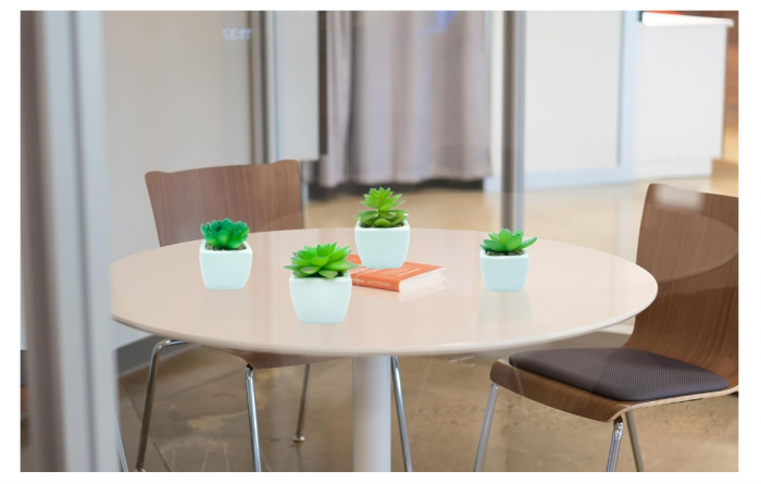 Plante suculente artificiale cu ghiveci, 4 bucăți Mini plante [6]