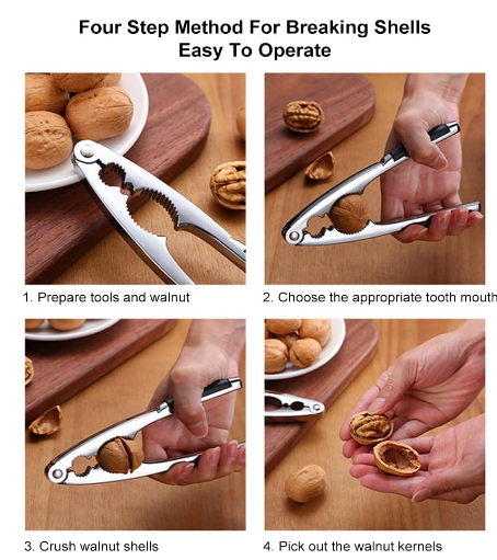 Spărgător de nuci metalic – design robust, mâner ergonomic, ideal pentru nuci, alune, migdale [7]