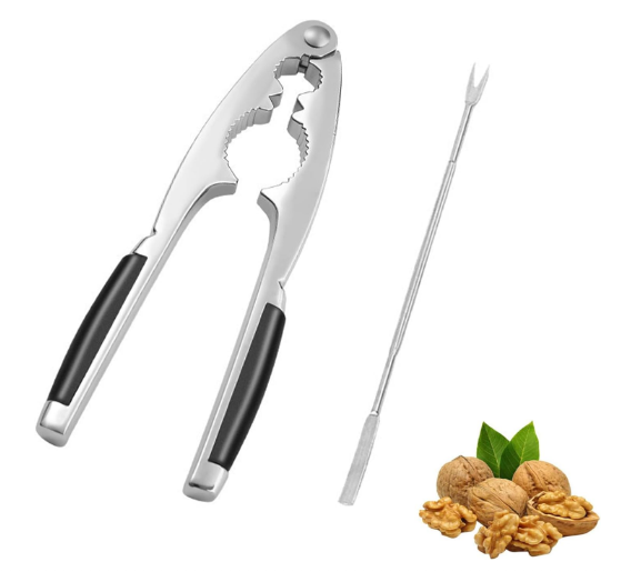 Spargator de nuci metalic ,   design robust, maner ergonomic, ideal pentru nuci, alune, migdale