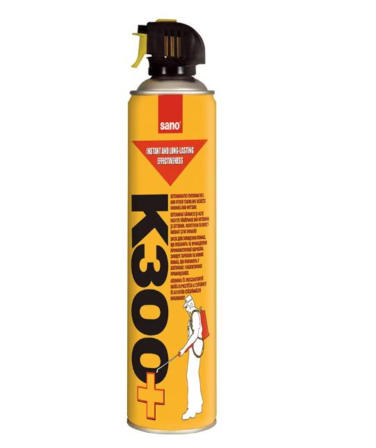 Spray insecticid cu aerosol Sano impotriva insectelor taratoare K300, 630ml