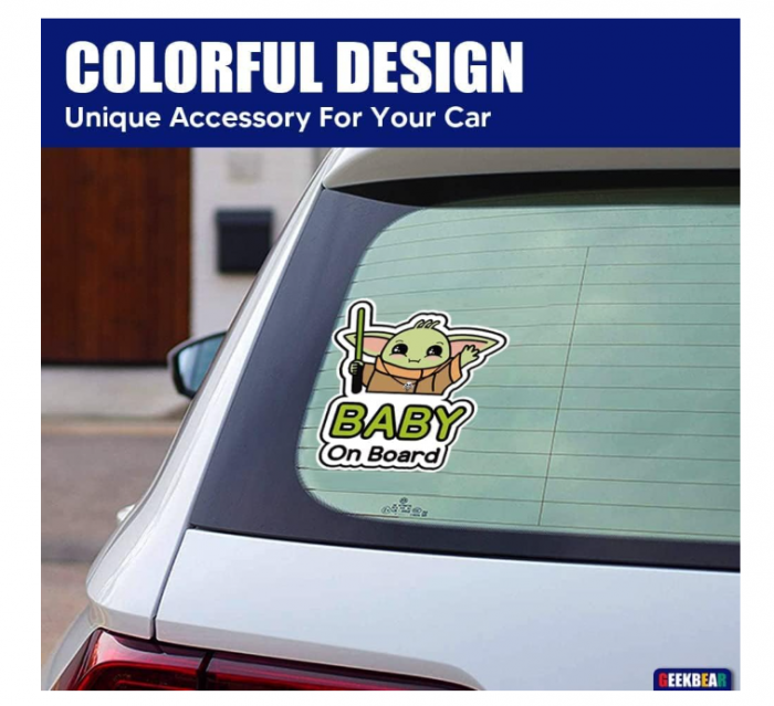 Sticker auto, baby on board, Yoda star wars, 18 cm [3]