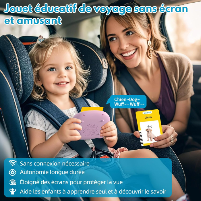 Carduri Educative Vorbitoare pentru Copii – Joc Interactiv de Invatare, 112 Carduri, 224 Cuvinte, Dezvoltare Limbaj si Vocabular, 2–6 Ani [5]