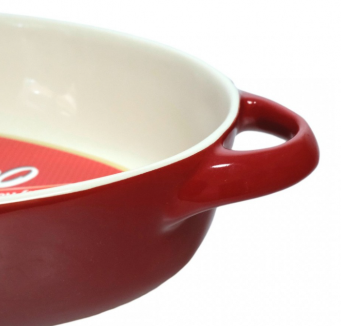 Tava ovala pentru cuptor cu Manere, Ceramica, 39x22.5x6cm [3]