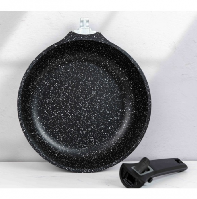 Tigaie cu maner detasabil, 24cm, aluminiu turnat, Bohmann, suprafata antiaderenta, inclusiv inductie [8]