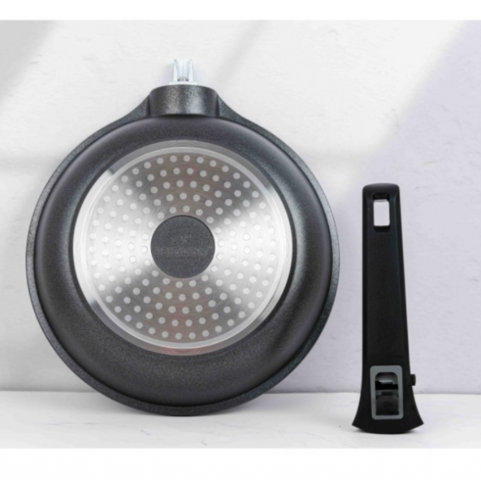 Tigaie cu maner detasabil, 24cm, aluminiu turnat, Bohmann, suprafata antiaderenta, inclusiv inductie [6]