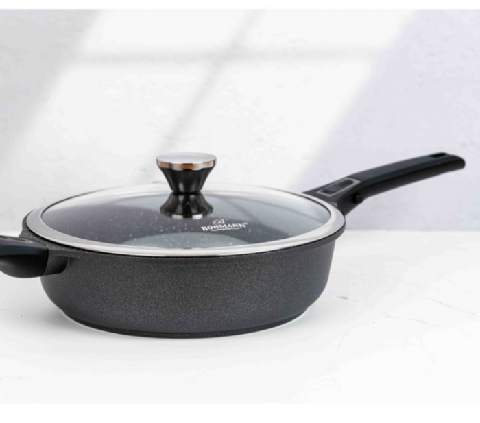 Tigaie cu manere detasabile, 28cm, aluminiu turnat, Bohmann, suprafata antiaderenta, inclusiv inductie [8]