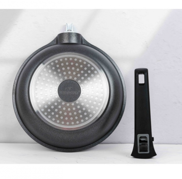 Tigaie cu maner detasabil, 28cm, aluminiu turnat, Bohmann, suprafata antiaderenta, inclusiv inductie [9]