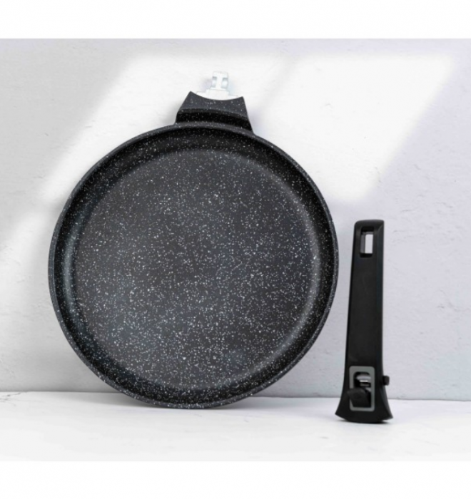 Tigaie clatite cu maner detasabil, 28cm, aluminiu turnat, Bohmann, suprafata antiaderenta, inclusiv inductie [8]