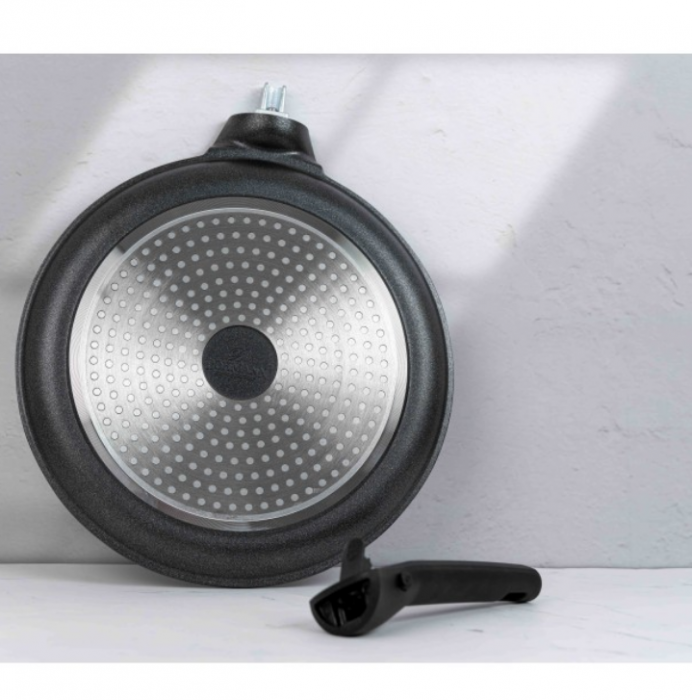 Tigaie clatite cu maner detasabil, 28cm, aluminiu turnat, Bohmann, suprafata antiaderenta, inclusiv inductie [5]