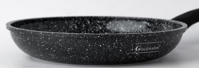 Tigaie antiaderenta, 24x4.7cm, acoperire ceramica, maner soft touch, Goldamnn, marmorata [3]