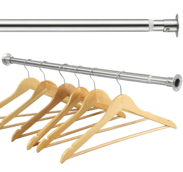 Bara pentru haine, extensibila 110-137cm, HARRMS, inox [5]
