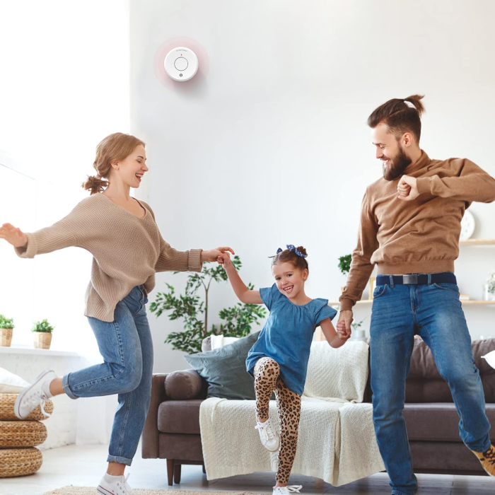 Detector Fum Fotoelectric Wireless cu Magnet – Certificat EN14604, Baterie 10 Ani, Alarmă 85 dB, Vernetzbar (Vernetzbare) – Senzor Siguranță Casă [7]