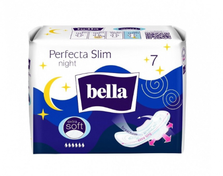 Absorbante si Tampoane - Absorbante Perfecta Night Extra Soft, 7 buc