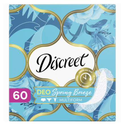 Absorbante si Tampoane - Absorbante Discreet Deo Spring Breeze 60 buc