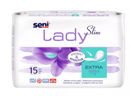 Produse incontinenta - Absorbante urologice pentru femei Seni Lady Extra 14x29,5 cm 15 buc