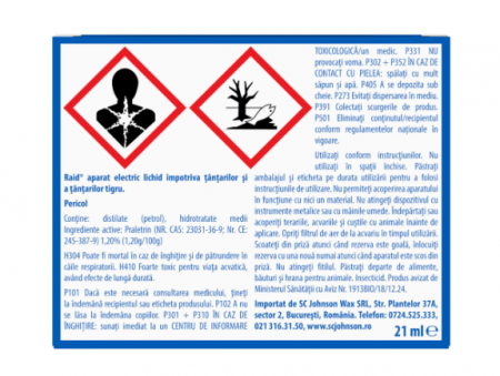 Aparat electric Raid Liquid impotriva tantarilor, 21 ml, 30 nopti [1]