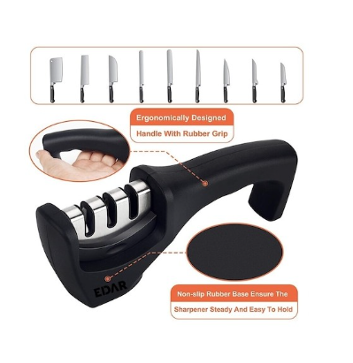 Ascutitor cutite Bohmann 3 in 1, diamant ,otel tungsten, ceramice, negru [3]