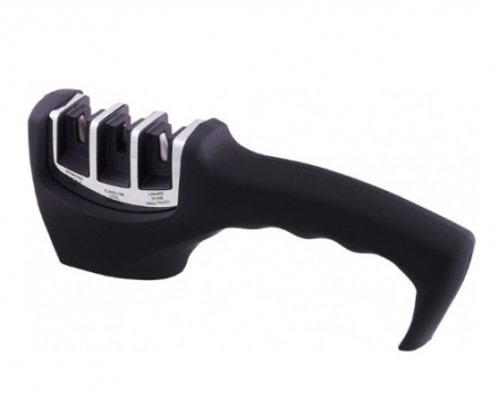 Bucatarie & Servire masa - Ascutitor cutite Bohmann 3 in 1, diamant ,otel tungsten, ceramice, negru