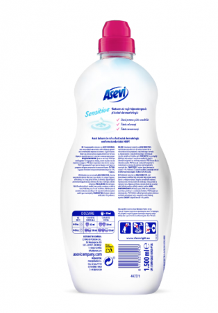 Balsam de rufe Asevi Sensitif concentrat 60 spalari 1,5L [1]