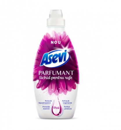 Balsam rufe - Parfumant lichid pentru rufe Asevi Pink, 720ml